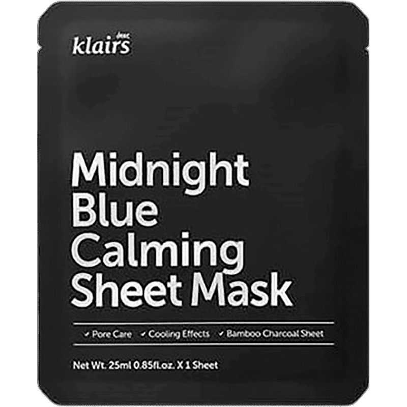 Dear Klairs Midnight Blue gecə sakitləşdirən parça maskası, 25 ml