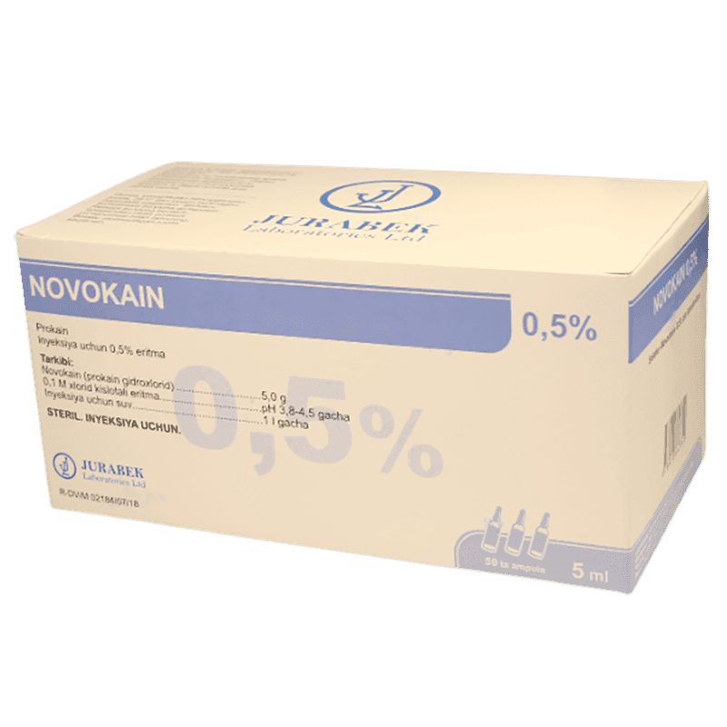 Novokain 0,5% 5 ml 10 əd