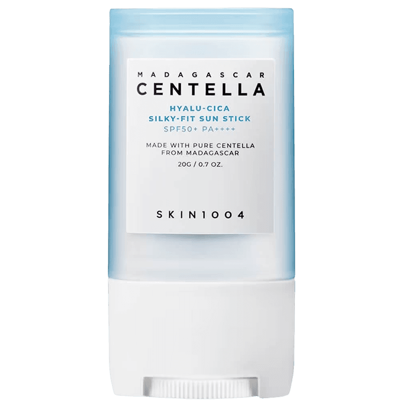 Skin1004 Madagascar Centella Hyalu-Cica Silky-Fit Günəşdən qoruyucu üz üçün stik, 20 q