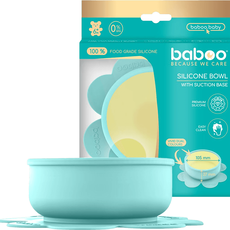 Baboo Silikonlu yapışan qab, Lagoon Fiesta, nanəli