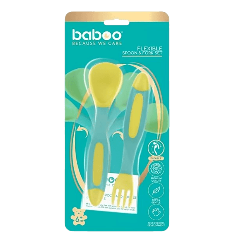 Baboo Yumşaq qaşıq və çənqəl dəsti