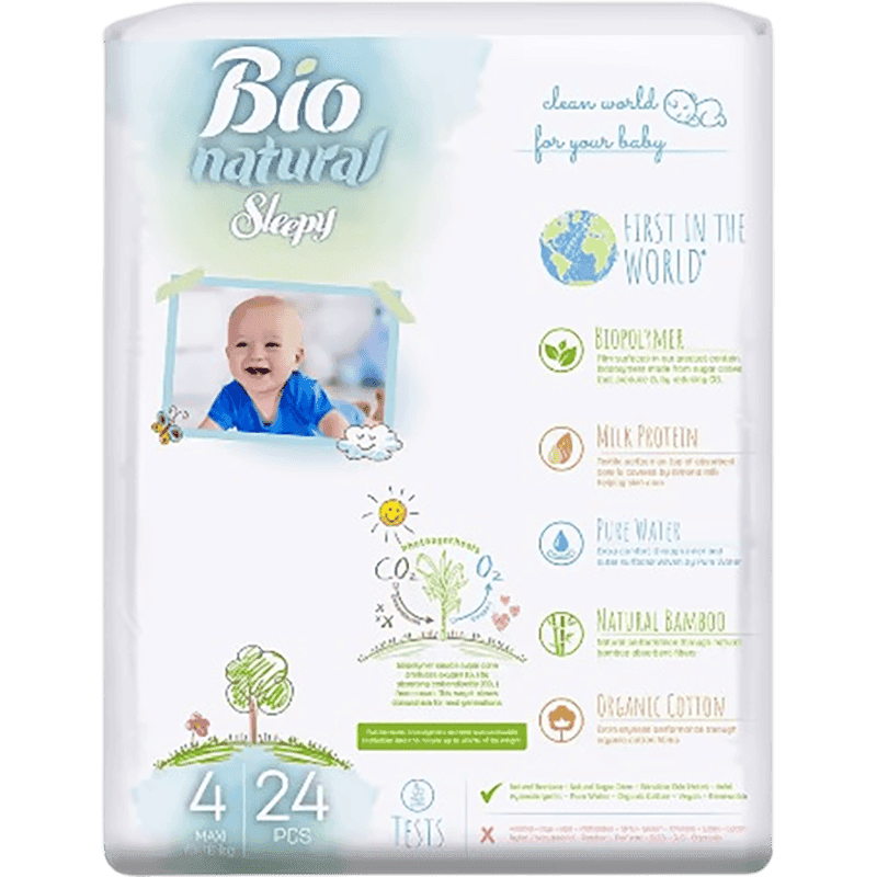 Sleepy-4 Bio Natural Maxi bezlər, 7-16 kq, 48 əd