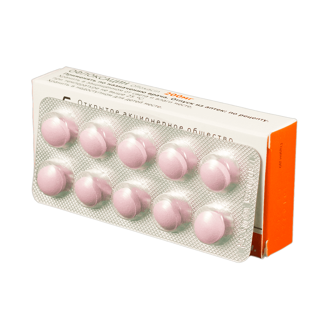 Ofloxacin 200 mq 10 əd