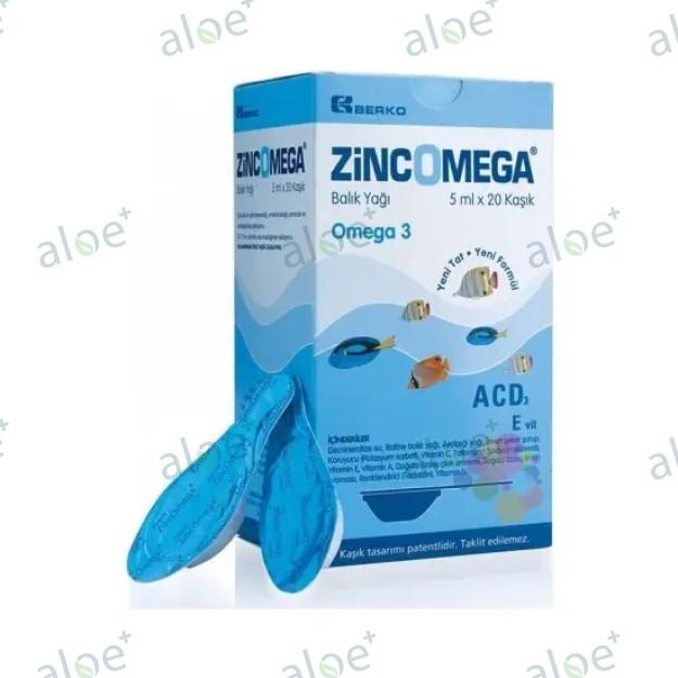 Zincomega balıq yağı 5 ml, 20 əd