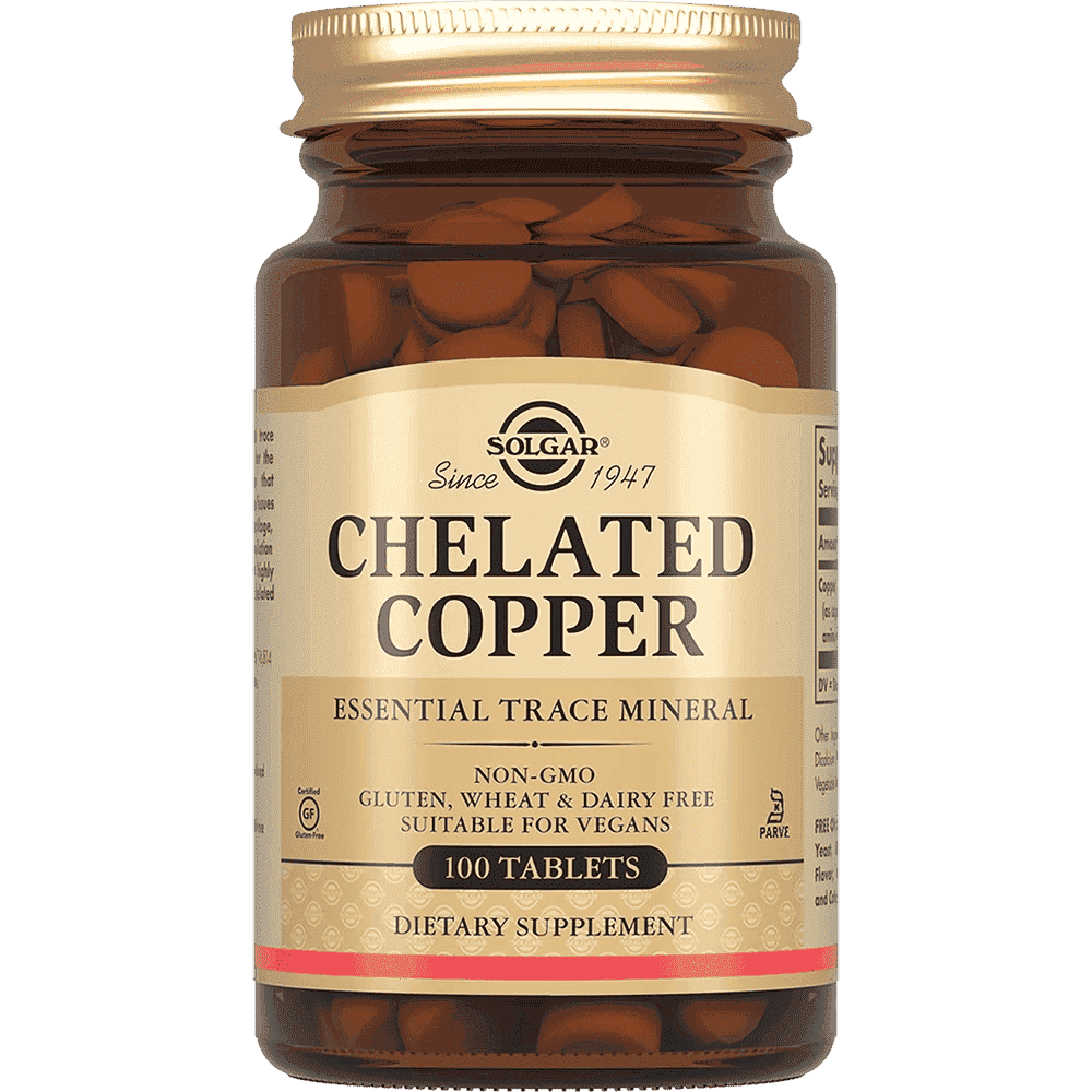 Solgar Chelated copper, 400 mq 100 əd
