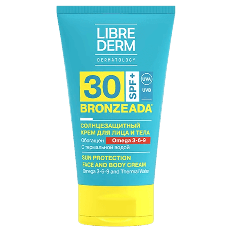 Librederm Bronzeada Günəşdən qoruyucu SPF30 Omega 3-6-9 və termal su tərkibli 150ml