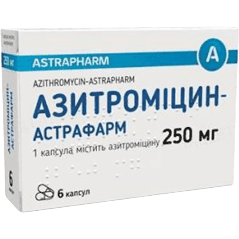 Azithromycin 250 mq 6 əd.