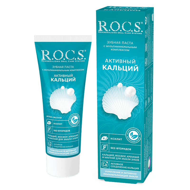 Roks Active calcium diş fpastası 94 q