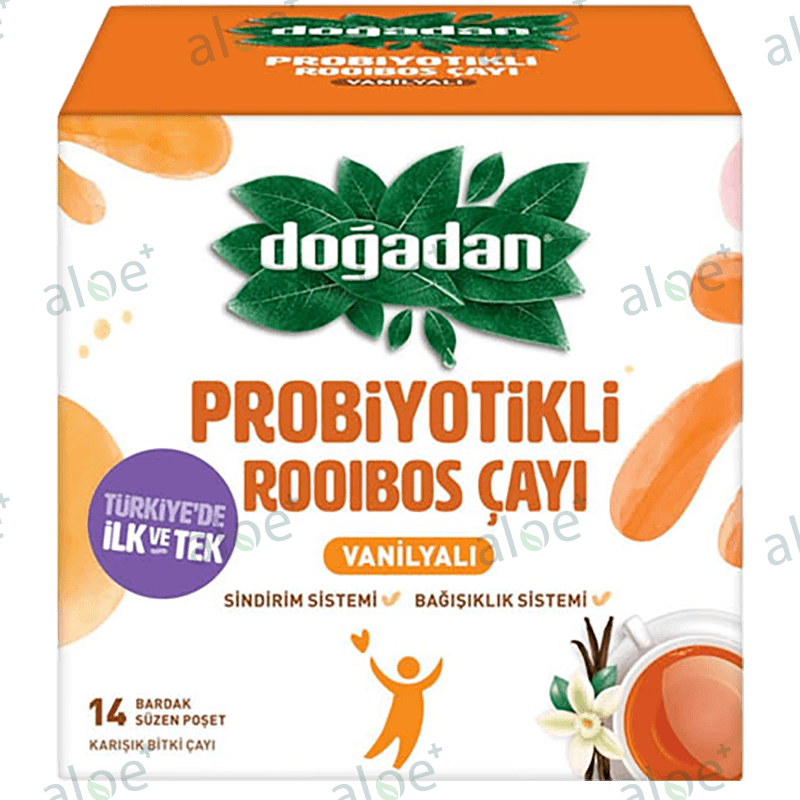 Doğadan çay Rubos probiotik ilə 14 əd