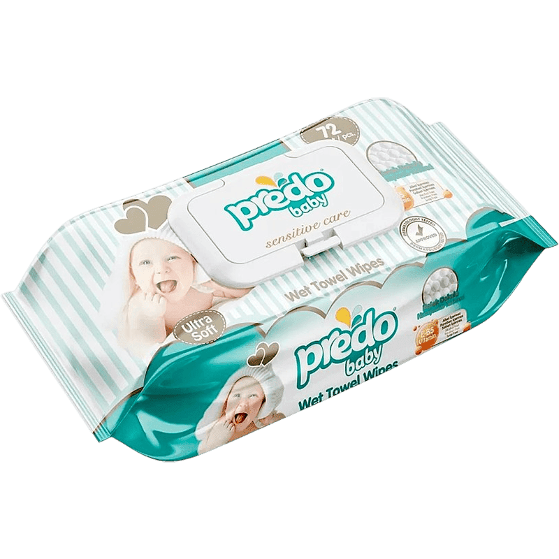 Nəm Baby salfetlər qabaq ilə, 72 əd