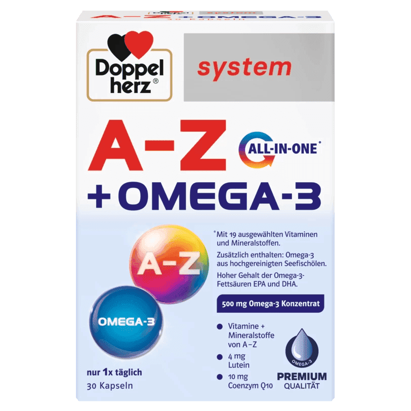 Doppel Herz system A-Z + Omega-3, 30 əd