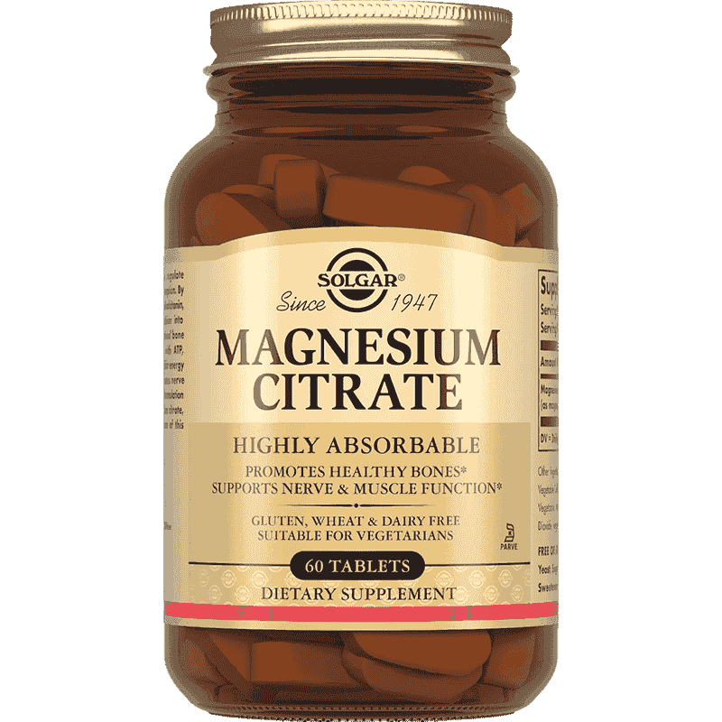 Solgar Magnezium sitrat həblər, 60 əd