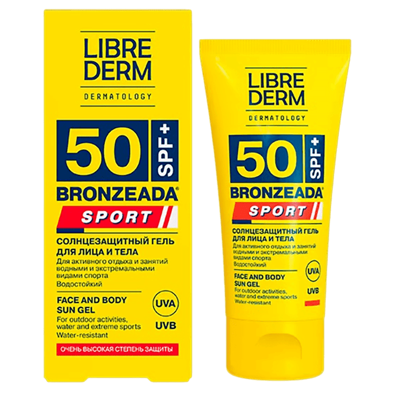 Bronzeada Sport üz və bədən üçün günəşdən qoruyucu gel SPF 50 50 ml