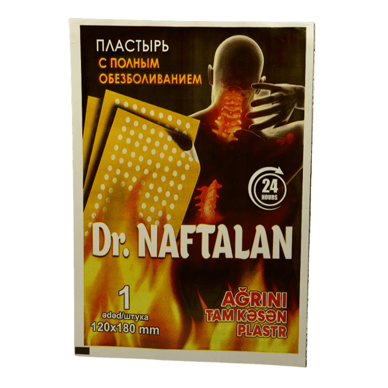 Naftalanplast bandı 120 x 180 mm.