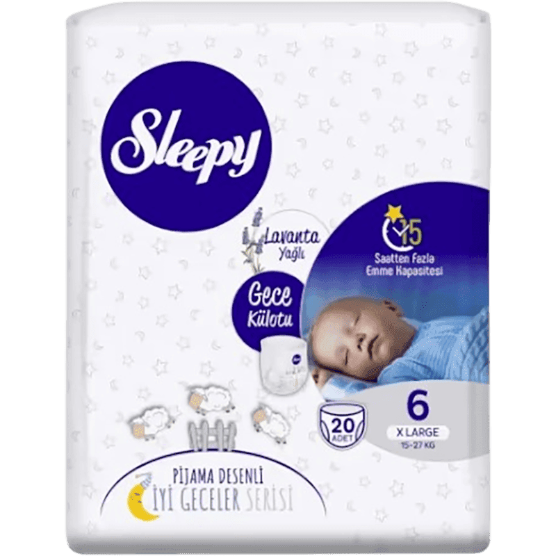 Sleepy-6 Night X-large bez-tuman lavanda, 20 əd