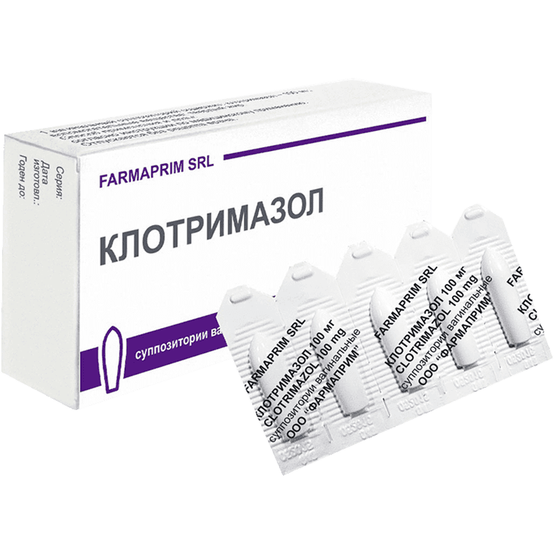 Clotrimazol 100 mq 6 əd.