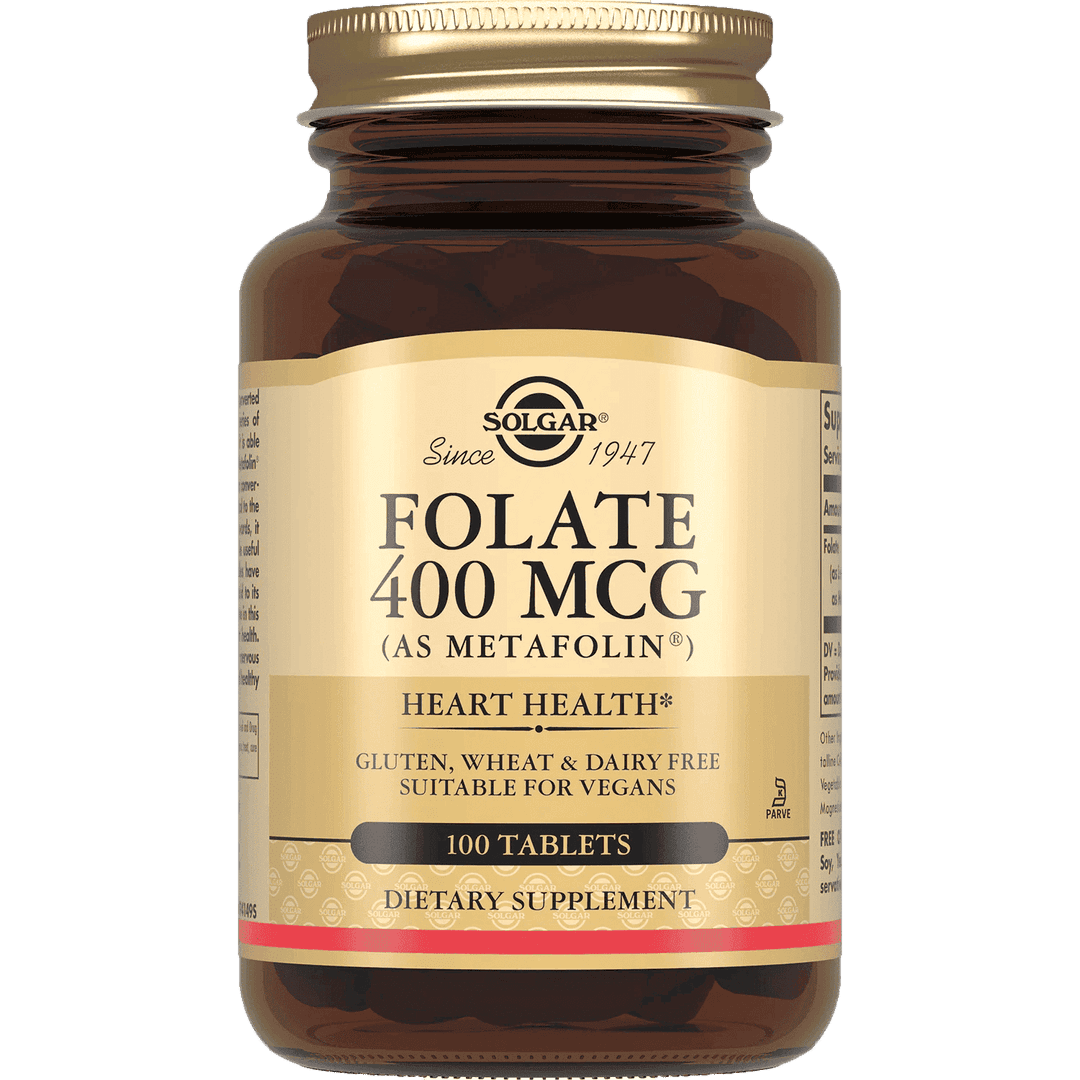 Solgar Folate metafolin, 400 mkq 100 əd
