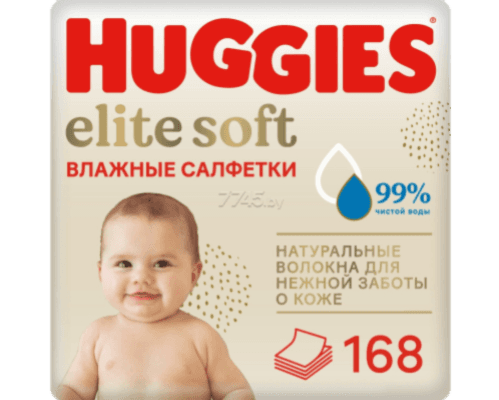 Huggies Elite Soft uşaq üçün nəm salfet 168 əd