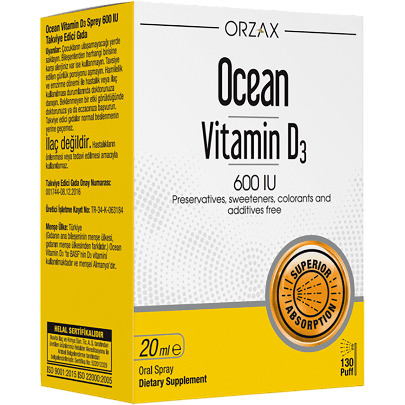 Ocean vitamin D3 600 Uİ 20 ml