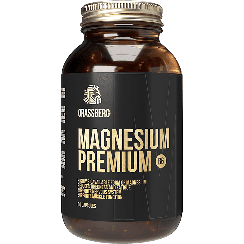 Grassberg Magnezium Premium+B6 60 əd
