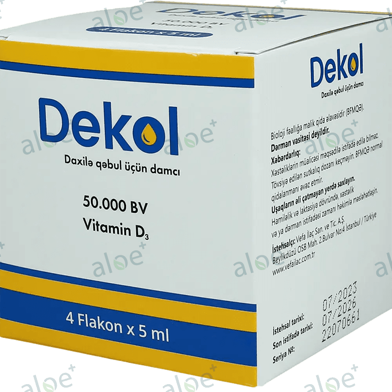 Dekol 50000 Uİ 5 ml 4 əd